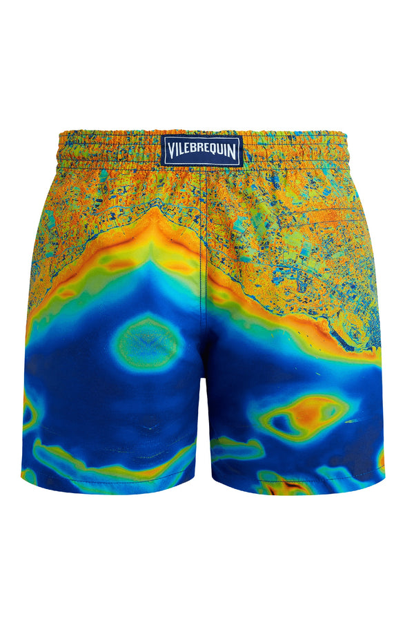 VILEBREQUIN Men Swim Shorts Bathymetrie des Oceans