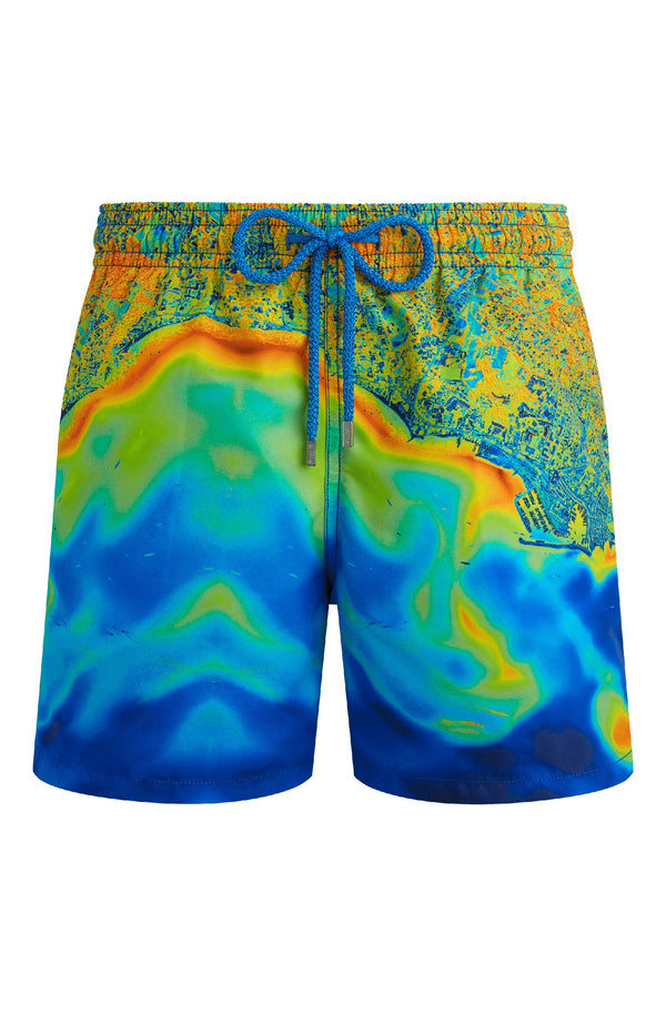 VILEBREQUIN Men Swim Shorts Bathymetrie des Oceans