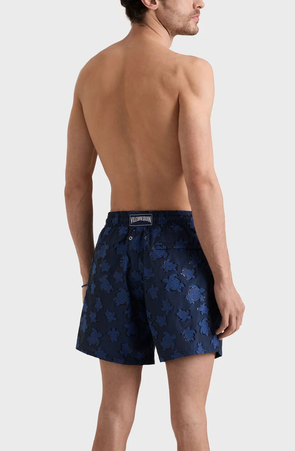 VILEBREQUIN Men Swim Shorts Ronde des tortues Jacquard