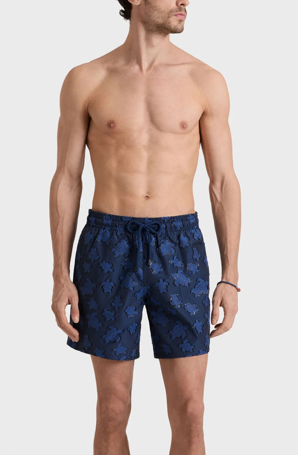VILEBREQUIN Men Swim Shorts Ronde des tortues Jacquard