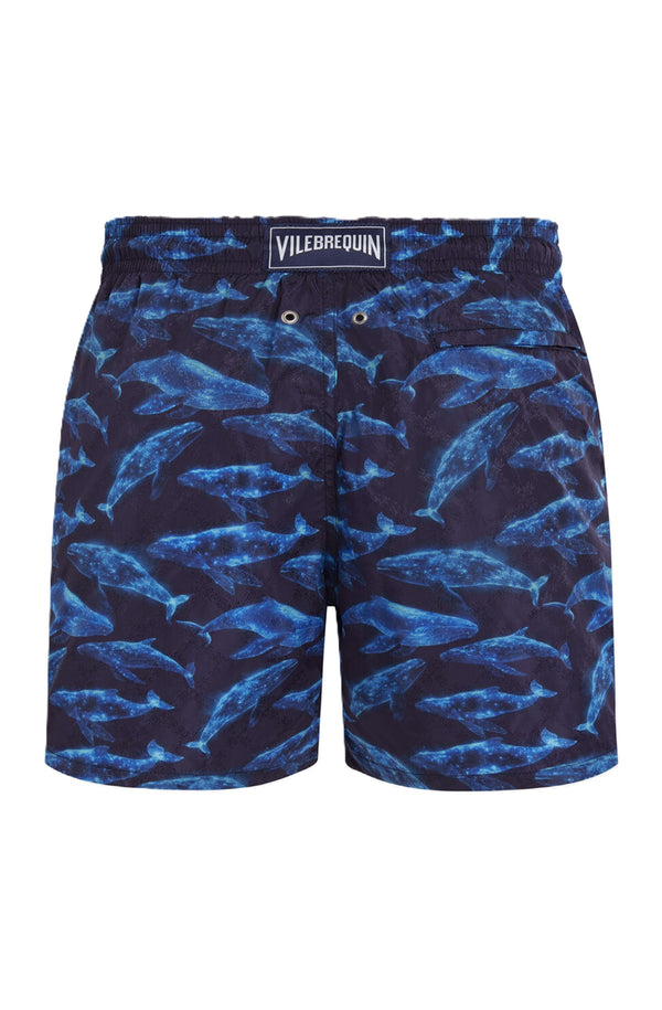 VILEBREQUIN Men Swim Shorts Sparkling Whales Monogram Jacquard