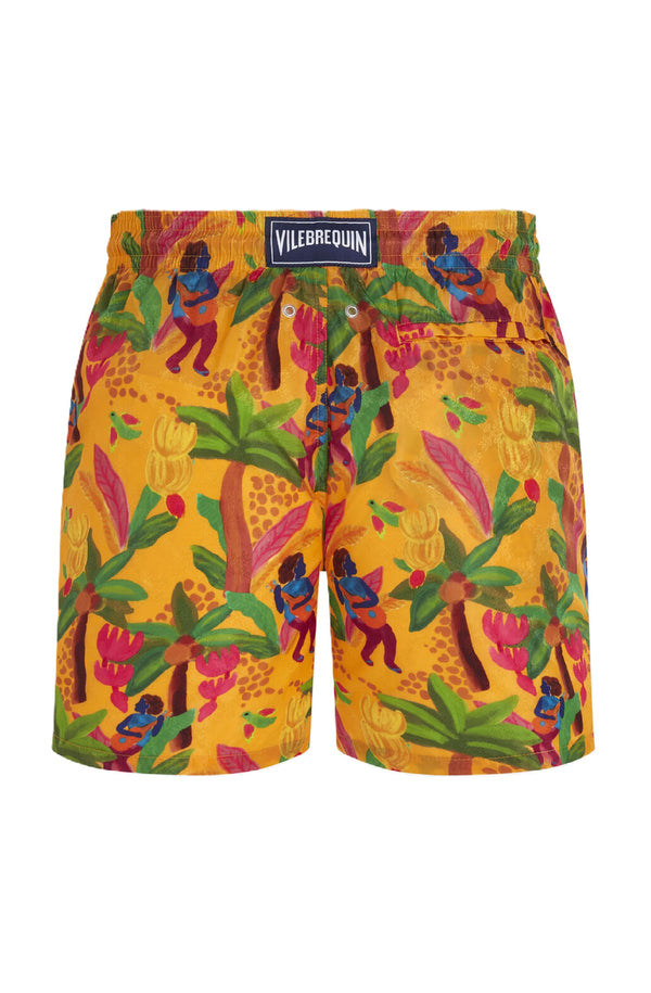 VILEBREQUIN Men Swim Shorts Tropicalia Monogram Turtles Jacquard