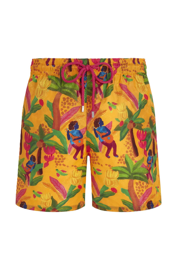 VILEBREQUIN Men Swim Shorts Tropicalia Monogram Turtles Jacquard