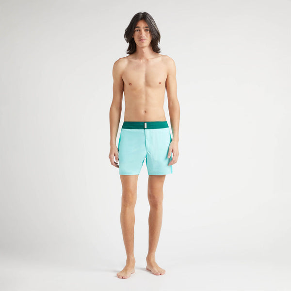 VILEBREQUIN Men Stretch Swim Shorts Flat Belt Color Block