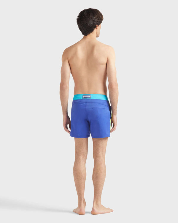 VILEBREQUIN Men Stretch Swim Shorts Flat Belt Color Block