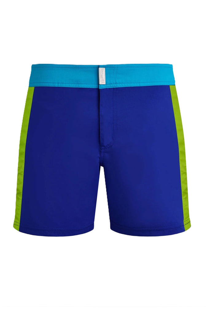 VILEBREQUIN Men Stretch Swim Shorts Flat Belt Color Block