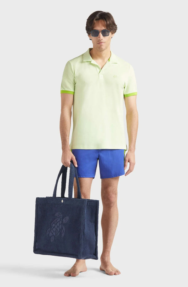 VILEBREQUIN Men Stretch Swim Shorts Flat Belt Color Block