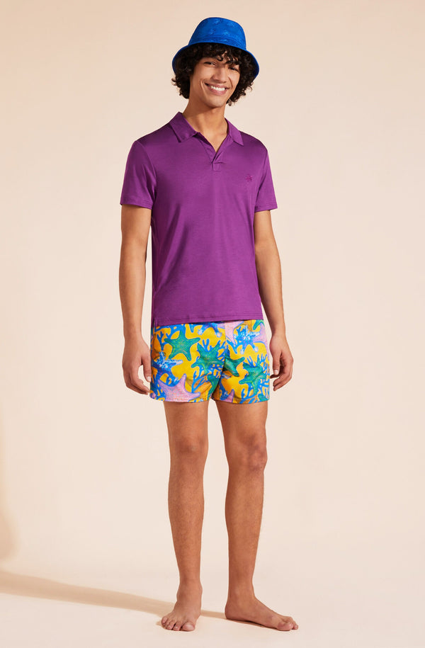 VILEBREQUIN Men Stretch Swim Shorts Glowed Stars