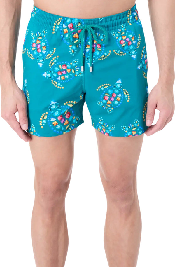 VILEBREQUIN Men Stretch Swim Shorts Vendome Turtles