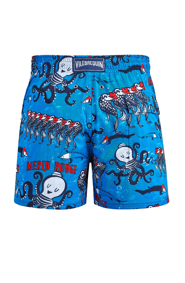 VILEBREQUIN Men Stretch Swim Shorts AU Merlu Rouge