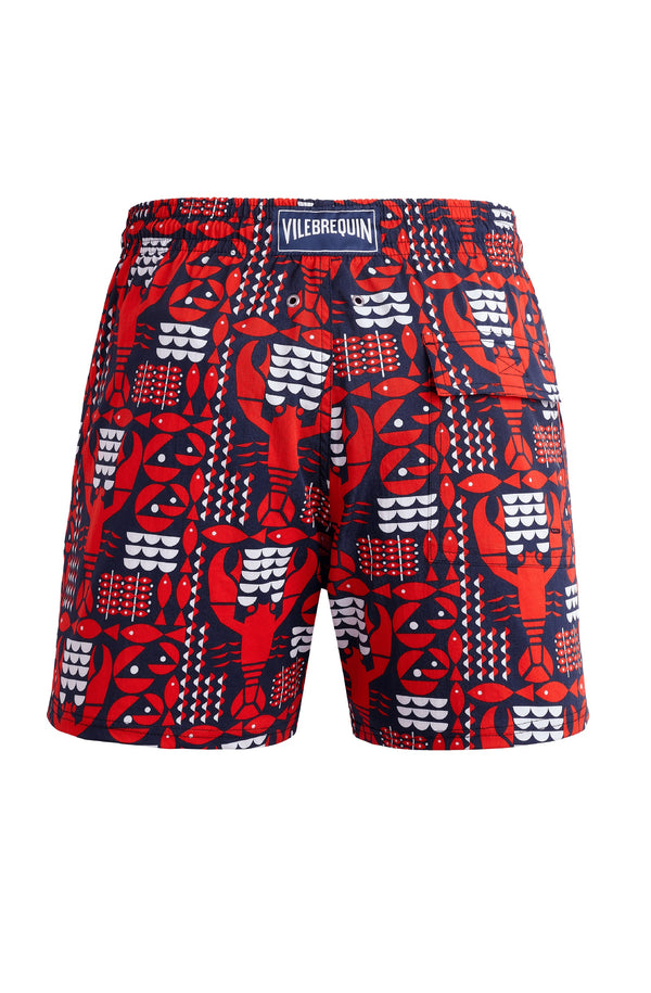 VILEBREQUIN Men Stretch Swim Shorts Graphic Lobsters