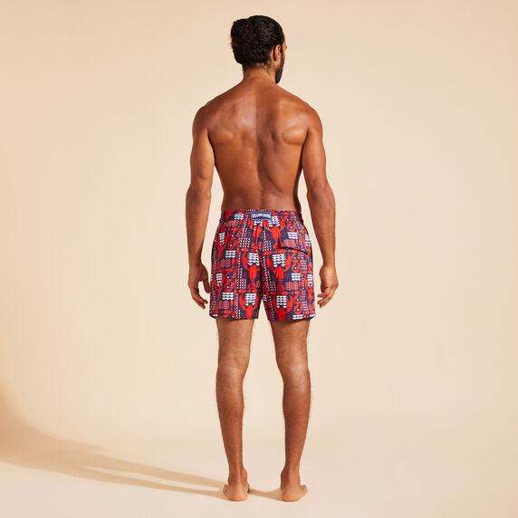 VILEBREQUIN Men Stretch Swim Shorts Graphic Lobsters