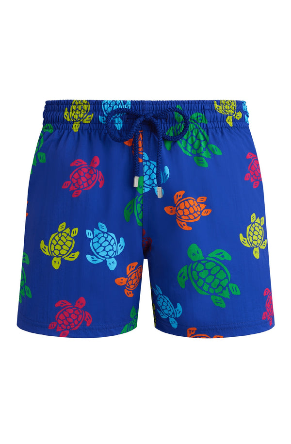 VILEBREQUIN Men Stretch Short Swim Shorts Tortues Multicolored