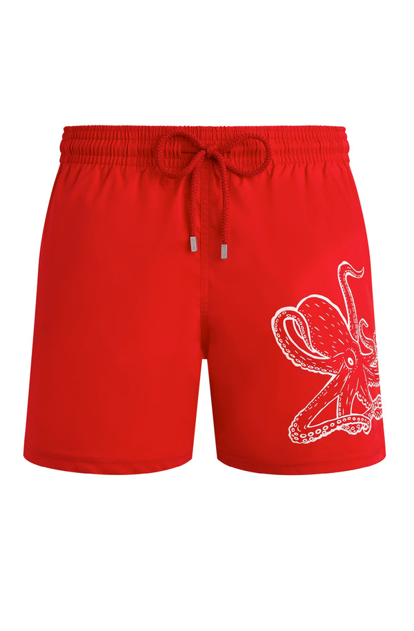 VILEBREQUIN Men Stretch Short Swim Shorts Placed Poulpe