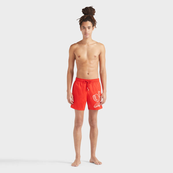 VILEBREQUIN Men Stretch Short Swim Shorts Placed Poulpe