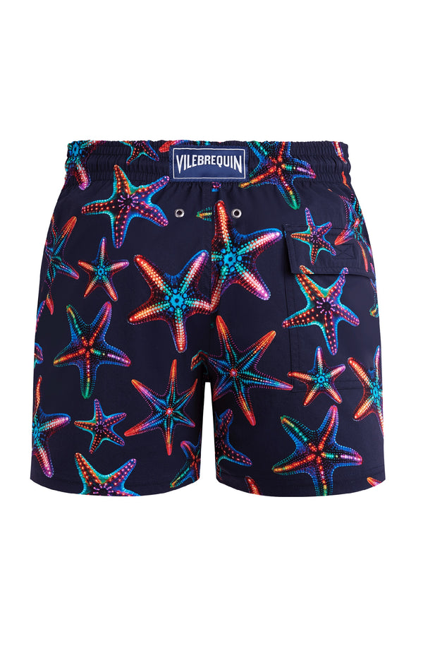 VILEBREQUIN Men Stretch Short Swim Shorts Disco Stars