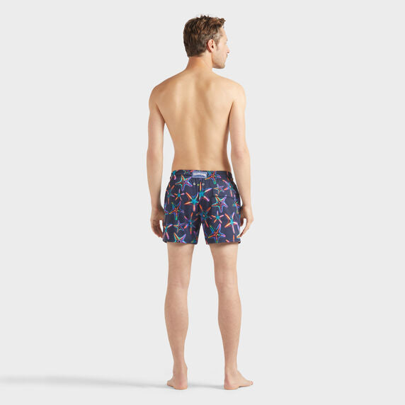 VILEBREQUIN Men Stretch Short Swim Shorts Disco Stars