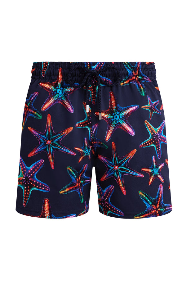 VILEBREQUIN Men Stretch Short Swim Shorts Disco Stars