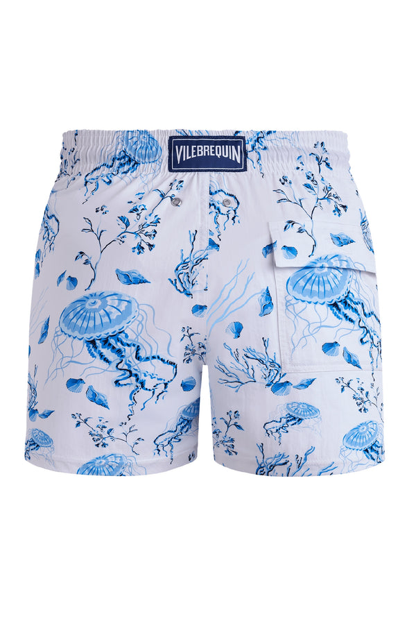 VILEBREQUIN Men Stretch Swim Shorts Medusa And Shells