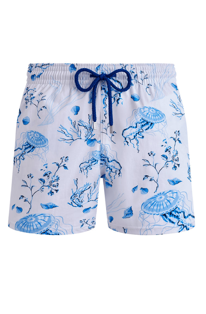VILEBREQUIN Men Stretch Swim Shorts Medusa And Shells