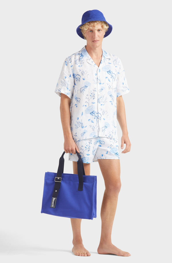 VILEBREQUIN Men Stretch Swim Shorts Medusa And Shells