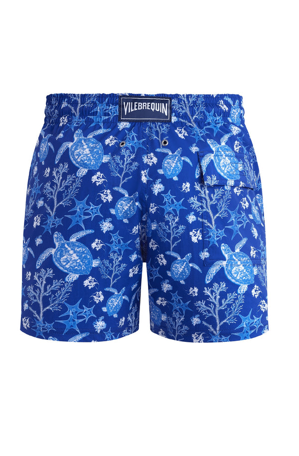 VILEBREQUIN Men Stretch Short Swim Shorts X-Ray Turtles