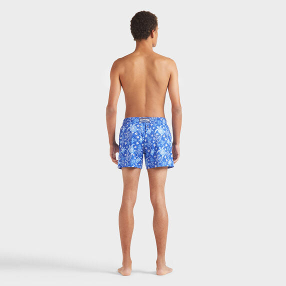 VILEBREQUIN Men Stretch Short Swim Shorts X-Ray Turtles