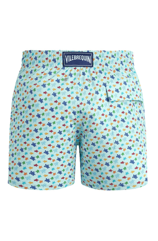 VILEBREQUIN Men Stretch Short Swim Shorts Micro Ronde des Tortues Rainbow