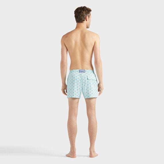 VILEBREQUIN Men Stretch Short Swim Shorts Micro Ronde des Tortues Rainbow