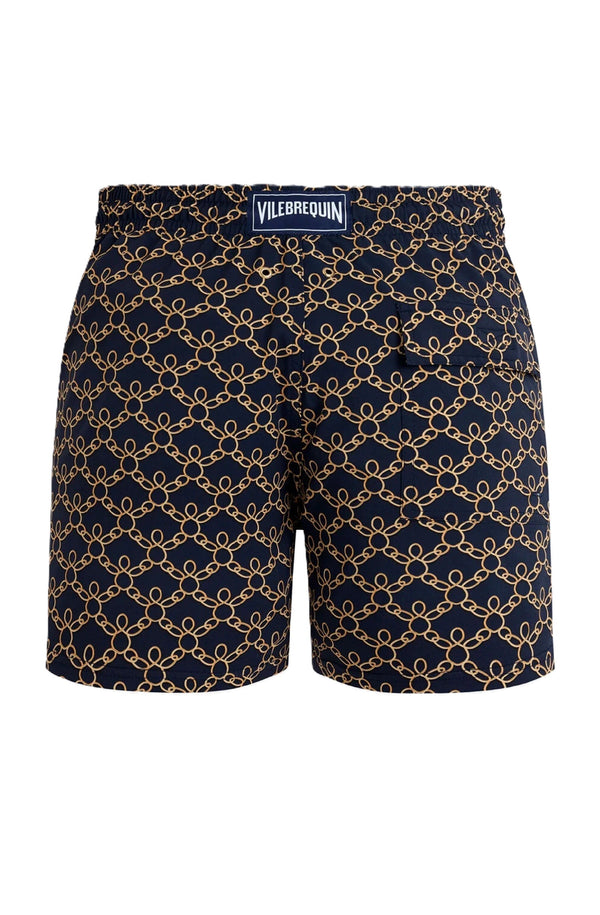 VILEBREQUIN Men Stretch Short Swim Shorts Turtles Chain