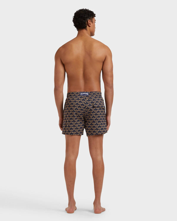 VILEBREQUIN Men Stretch Short Swim Shorts Turtles Chain