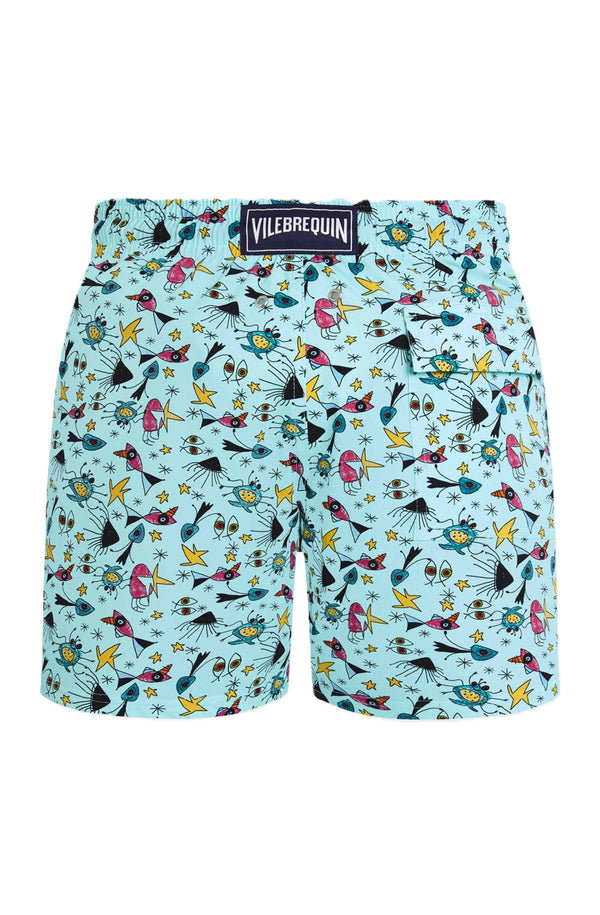 VILEBREQUIN Men Stretch Short Swim Shorts Aquatic Carnival