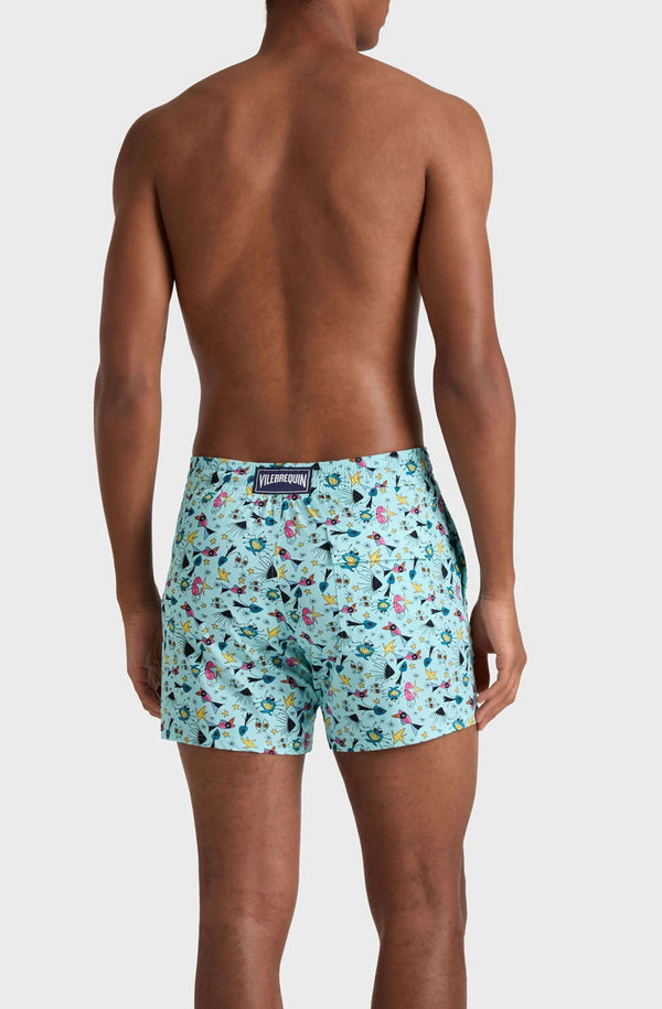 VILEBREQUIN Men Stretch Short Swim Shorts Aquatic Carnival