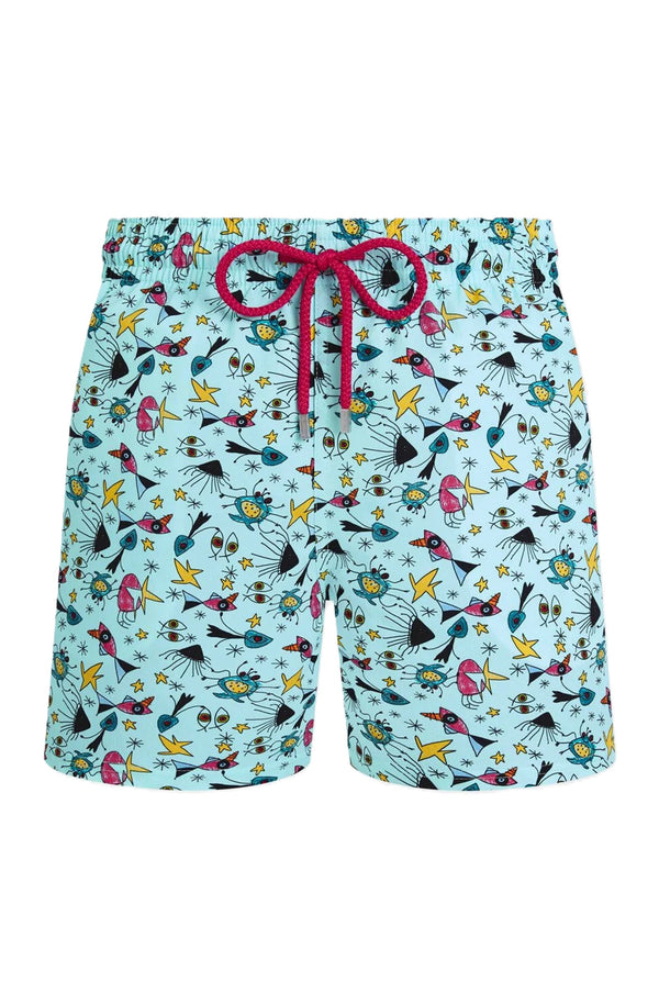 VILEBREQUIN Men Stretch Short Swim Shorts Aquatic Carnival
