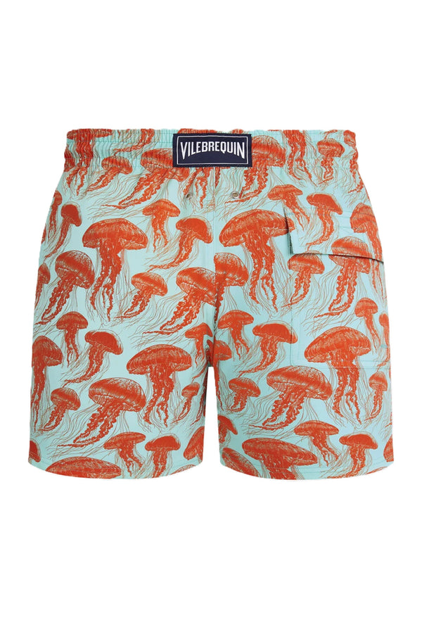 VILEBREQUIN Men Stretch Short Swim Shorts Jellyfish Dance