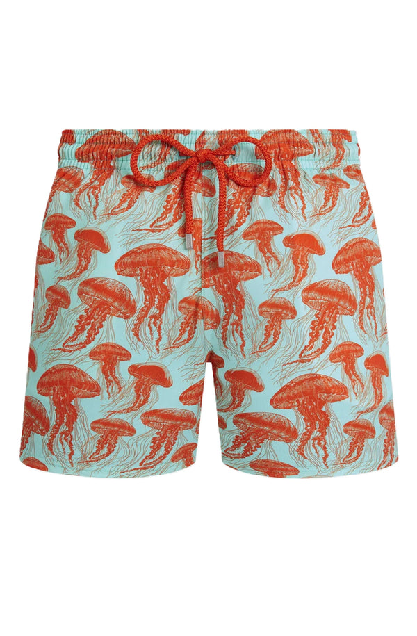VILEBREQUIN Men Stretch Short Swim Shorts Jellyfish Dance