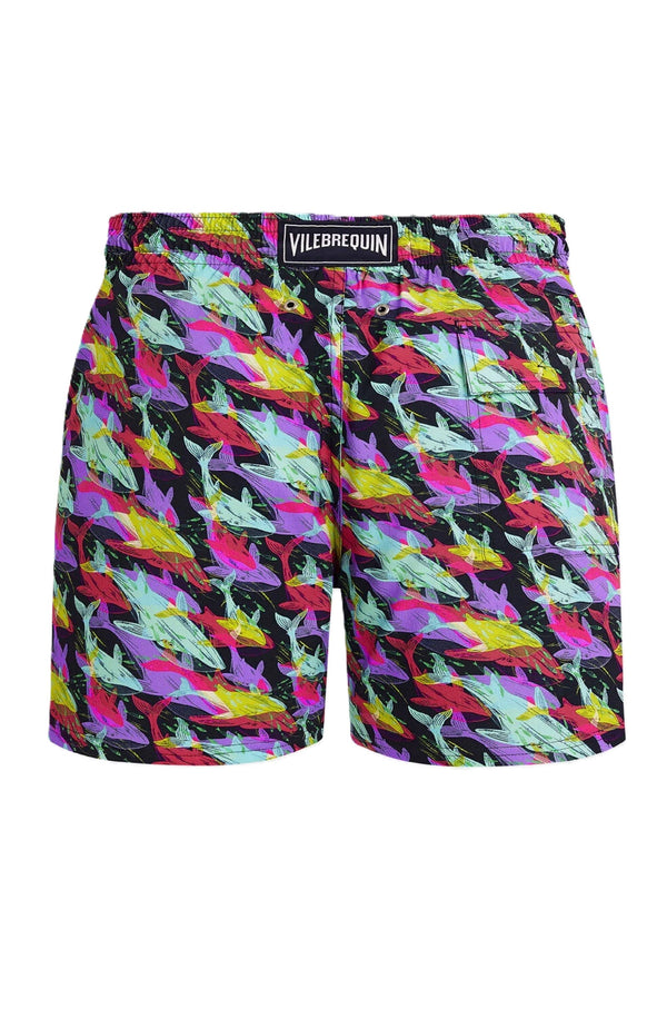 VILEBREQUIN Men Whales Offset Print Elastic Swim Shorts