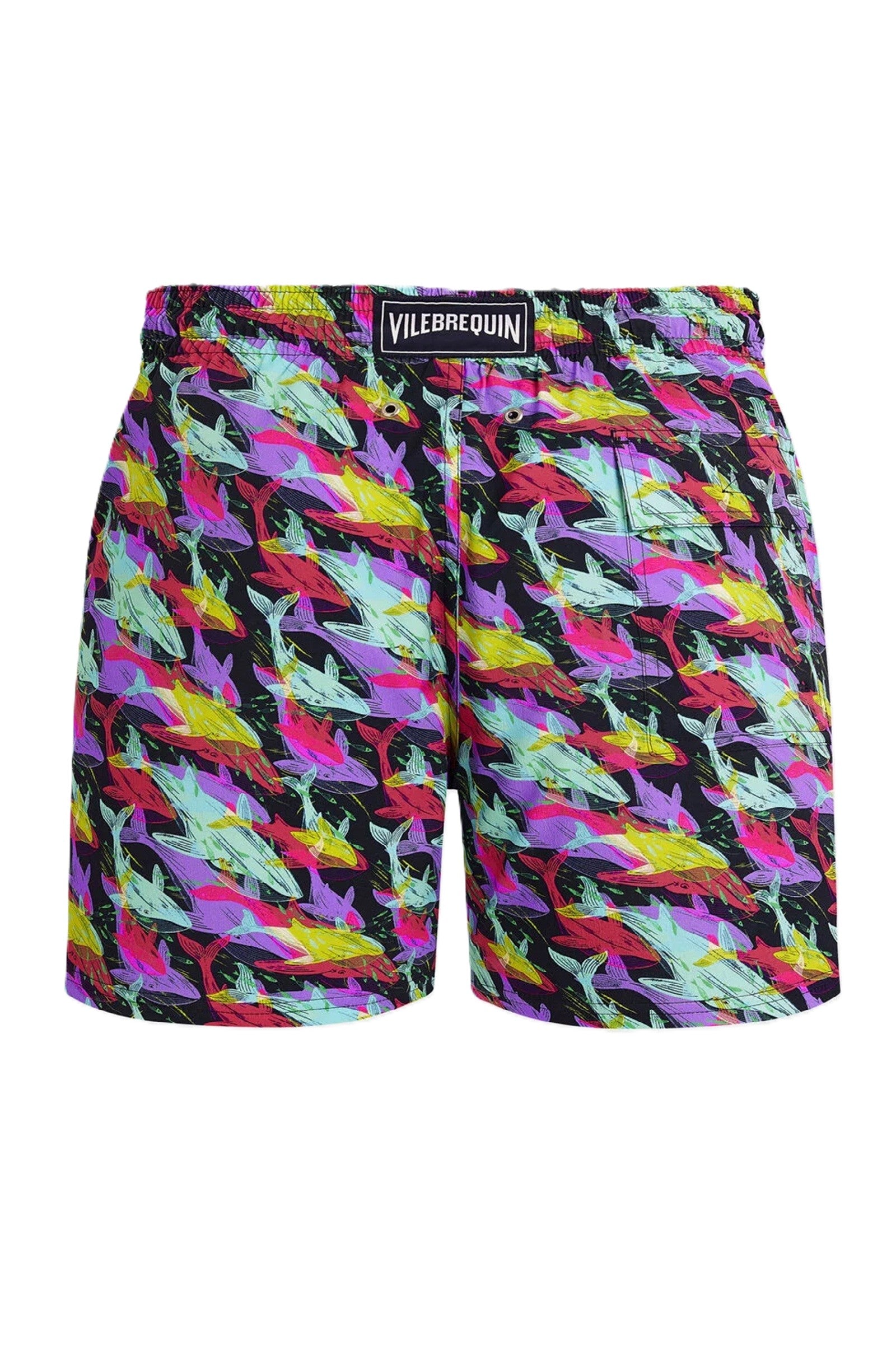 VILEBREQUIN Men Whales Offset Print Elastic Swim Shorts | HAMAC