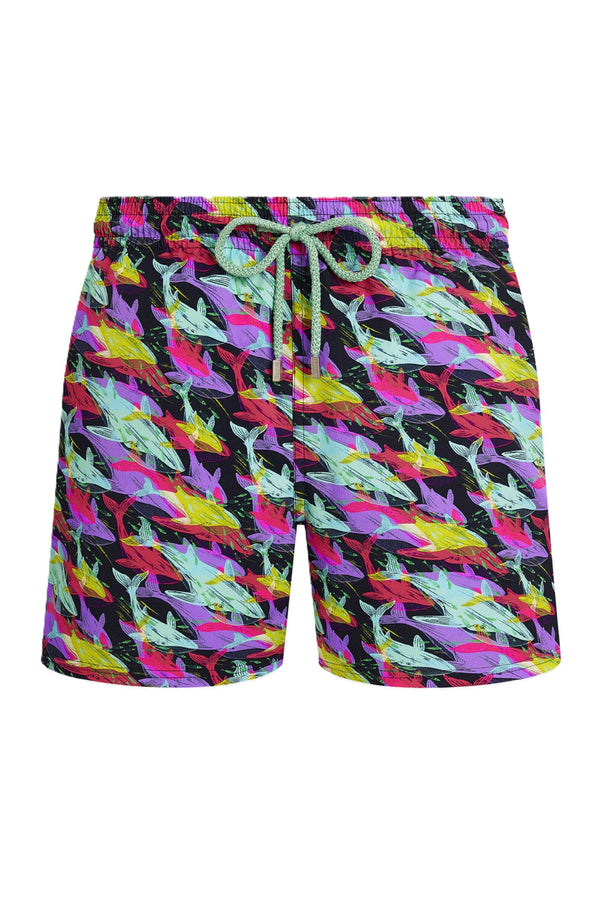 VILEBREQUIN Men Whales Offset Print Elastic Swim Shorts