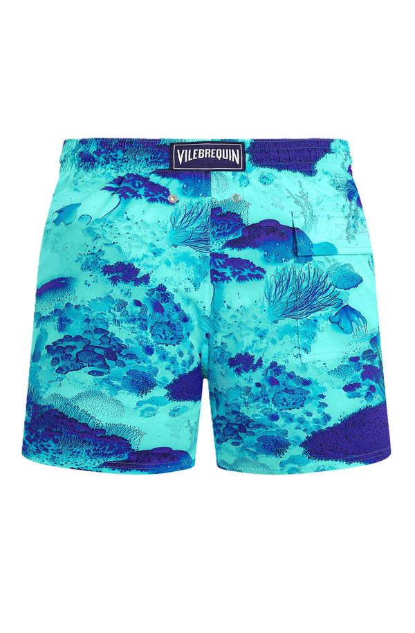 VILEBREQUIN Men Stretch Short Swim Shorts Coral Reef