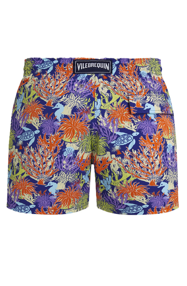 VILEBREQUIN Men Stretch Short Swim Shorts Aquatic Life