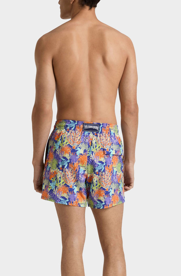 VILEBREQUIN Men Stretch Short Swim Shorts Aquatic Life