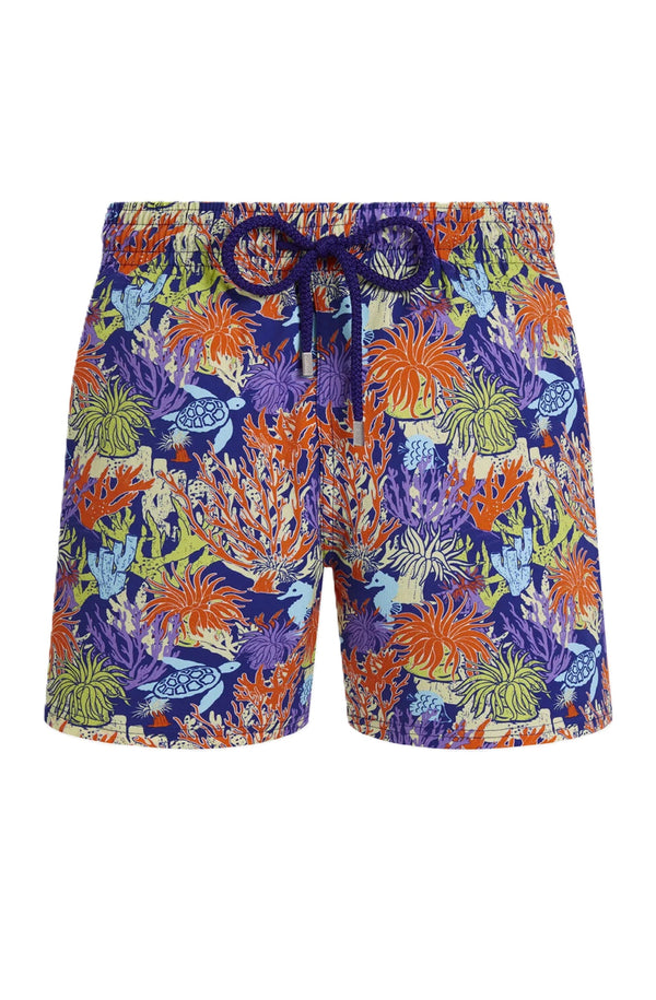 VILEBREQUIN Men Stretch Short Swim Shorts Aquatic Life
