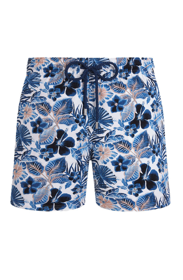 VILEBREQUIN Men Stretch Short Swim Shorts Island Flowers