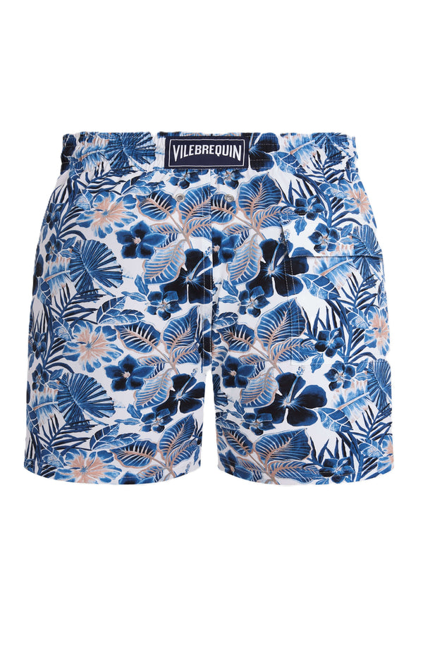 VILEBREQUIN Men Stretch Short Swim Shorts Island Flowers