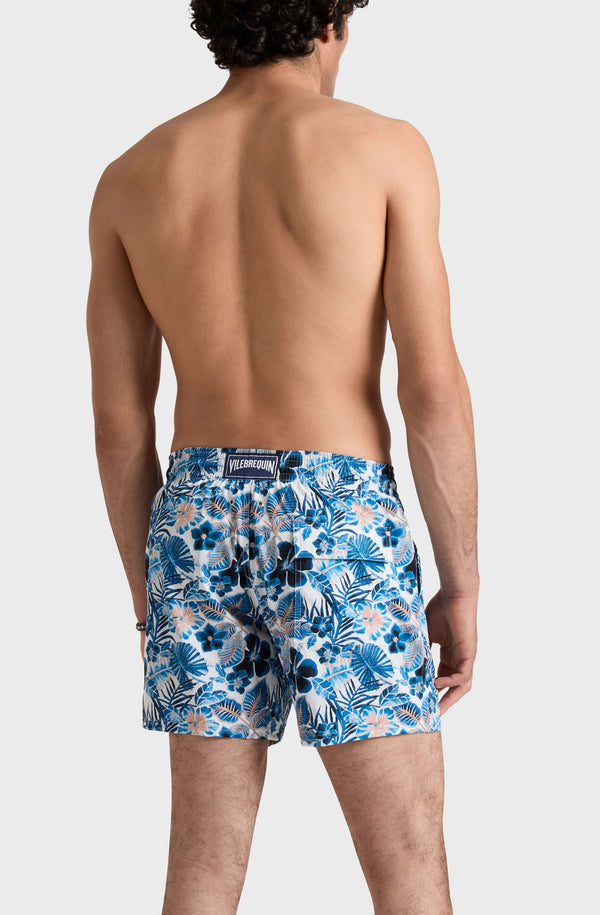 VILEBREQUIN Men Stretch Short Swim Shorts Island Flowers
