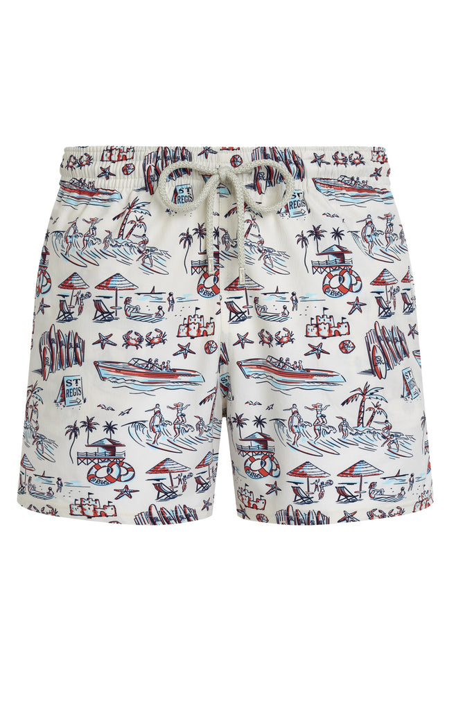 VILEBREQUIN Men Stretch Swim Shorts Family Beach - Vilebrequin x St. Regis