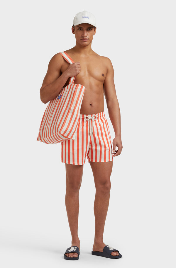 VILEBREQUIN Men Stretch Swim Shorts Family Stripes - Vilebrequin x St. Regis