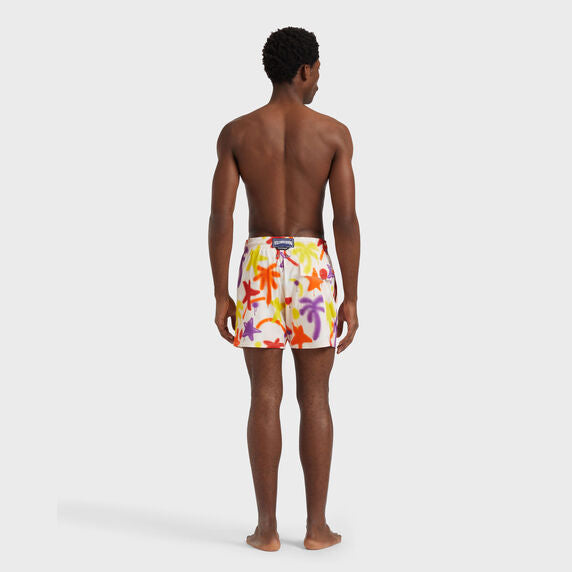 VILEBREQUIN Men Stretch Short Swim Shorts Spray Paint - VBQ x Palm Angels