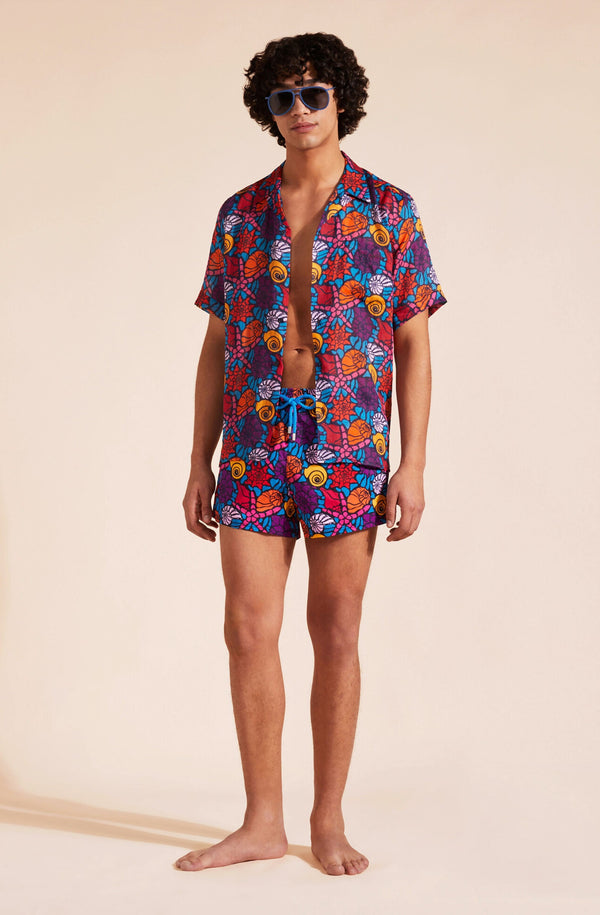 VILEBREQUIN Men Short Swim Shorts Noumea Sea Shells